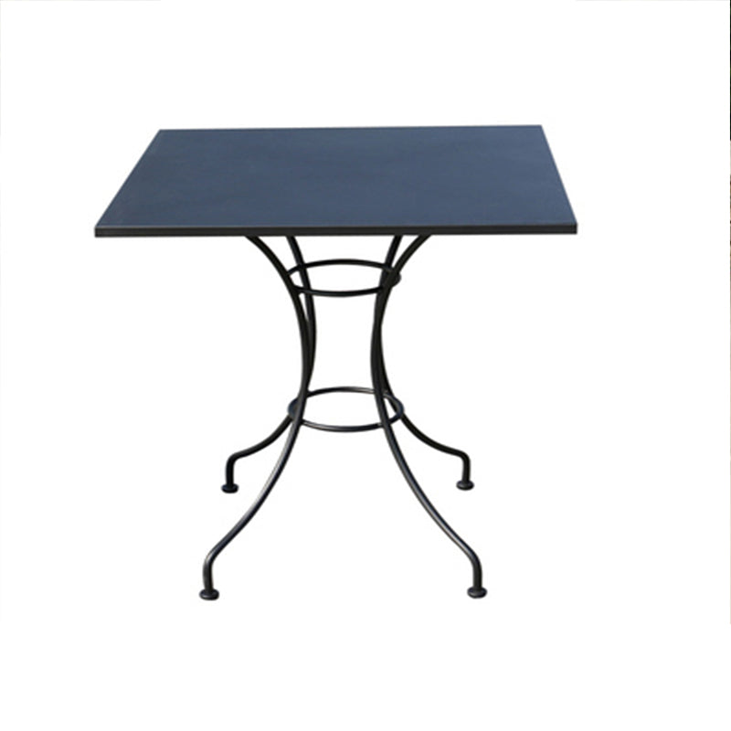 Industrial Metal Frame Side Table Outdoor Aluminum Patio Table