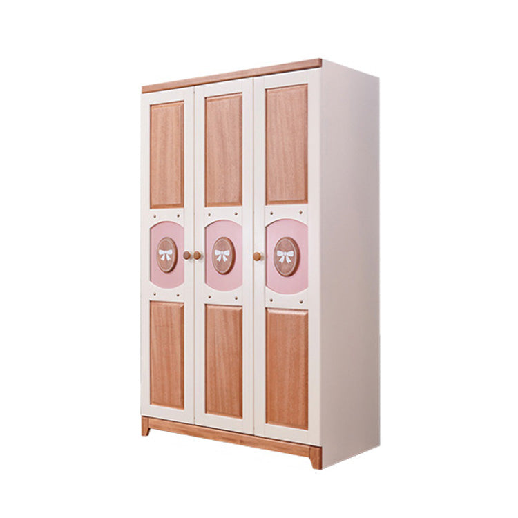 Solid Wood Bedroom Armoire with Garment Rod Modern Armoire Closet