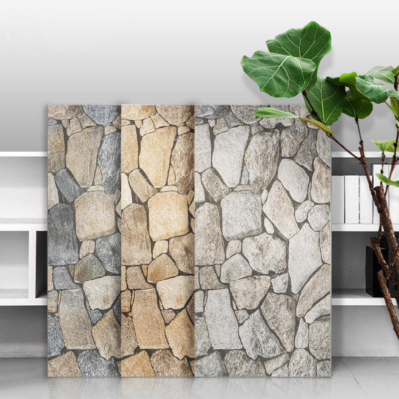 Rectangle Wall Tile Straight Edge Stacked Stone Design Wall Tile