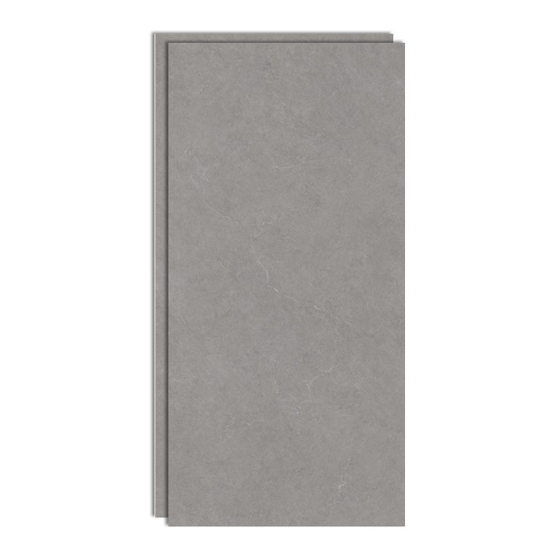 Floor Tile Straight Edge Pure Color Square Singular Floor Tile for Living Room