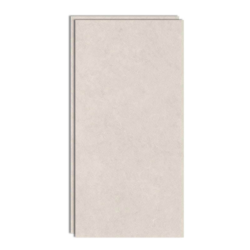 Floor Tile Straight Edge Pure Color Square Singular Floor Tile for Living Room