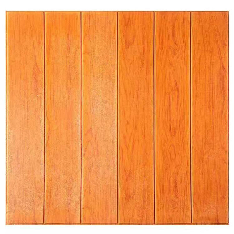 Modern Tin Backsplash Paneling Smooth Wall Ceiling Wood Grain Design Set of 1