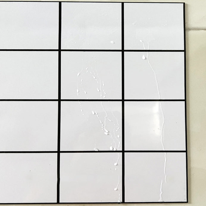 PVC Rectangular 10 Pack 12" X 23" Peel & Stick Mosaic Tile Kitchen and Bathroom