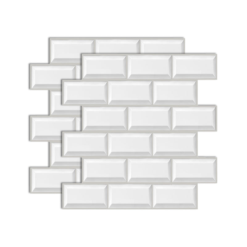 Plastic Peel and Stick Tile Indoor Subway Tile Wallpaper with Waterproof