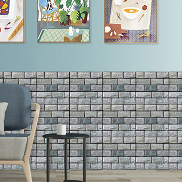 Plastic Peel and Stick Tile Indoor Subway Tile Wallpaper with Waterproof