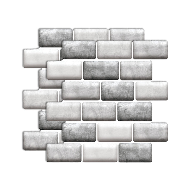 Plastic Peel and Stick Tile Indoor Subway Tile Wallpaper with Waterproof