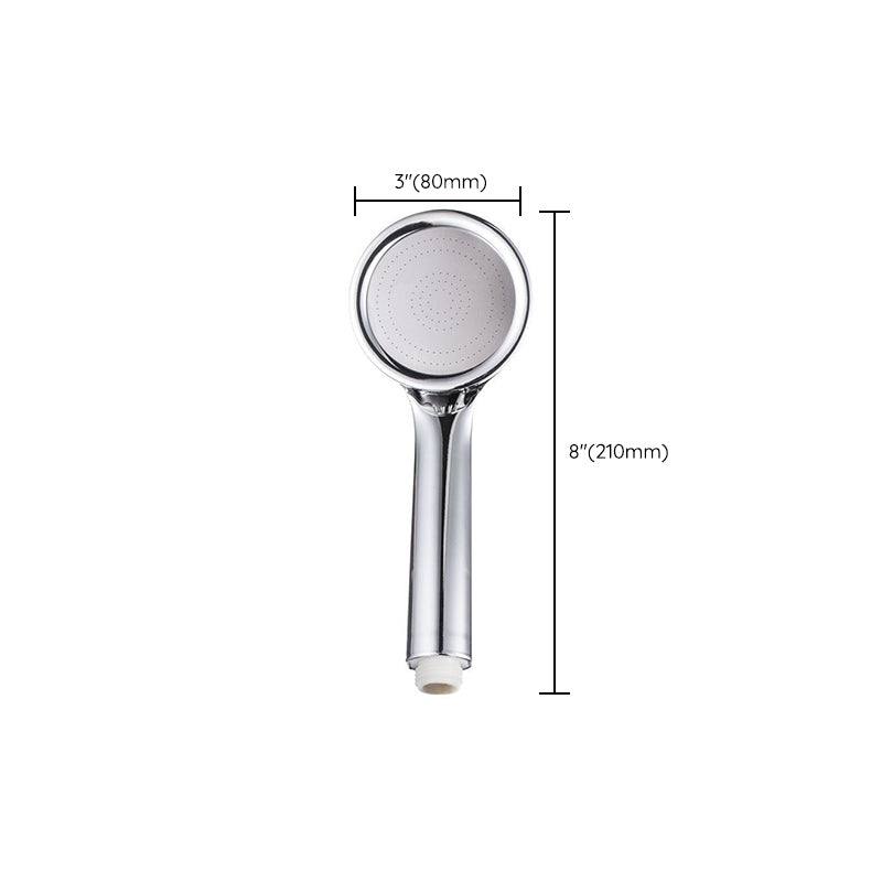 Round Handheld Shower Head Plastic Contemporary Style Shower Head