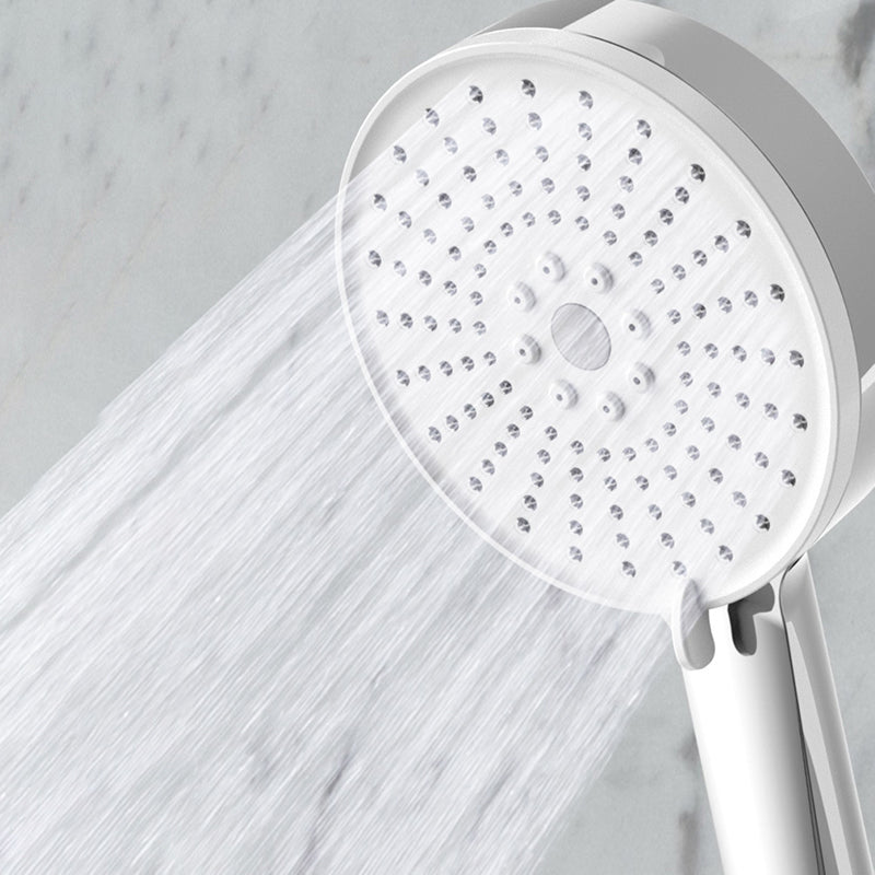 Plastic Handheld Shower Head Round Hand Shower with Self-Cleaning