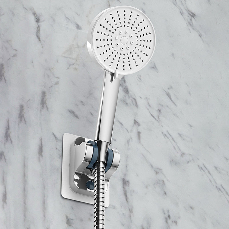 Plastic Handheld Shower Head Round Hand Shower with Self-Cleaning