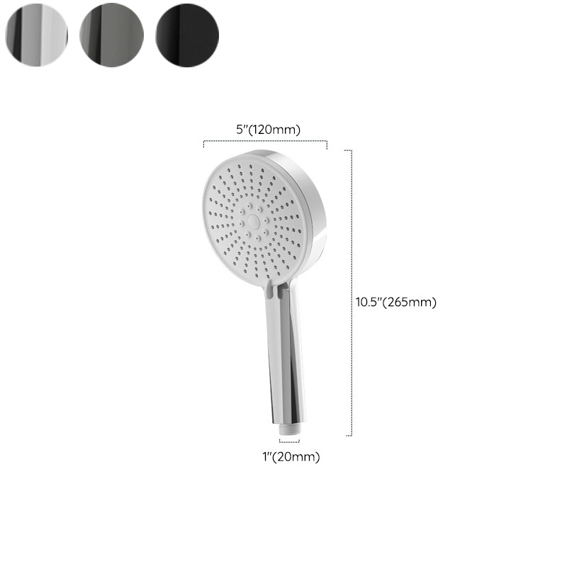 Plastic Handheld Shower Head Round Hand Shower with Self-Cleaning