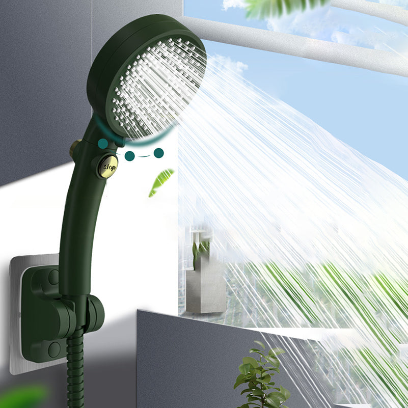 Plastic Hand Shower Round Adjustable Spray Pattern Hand Shower