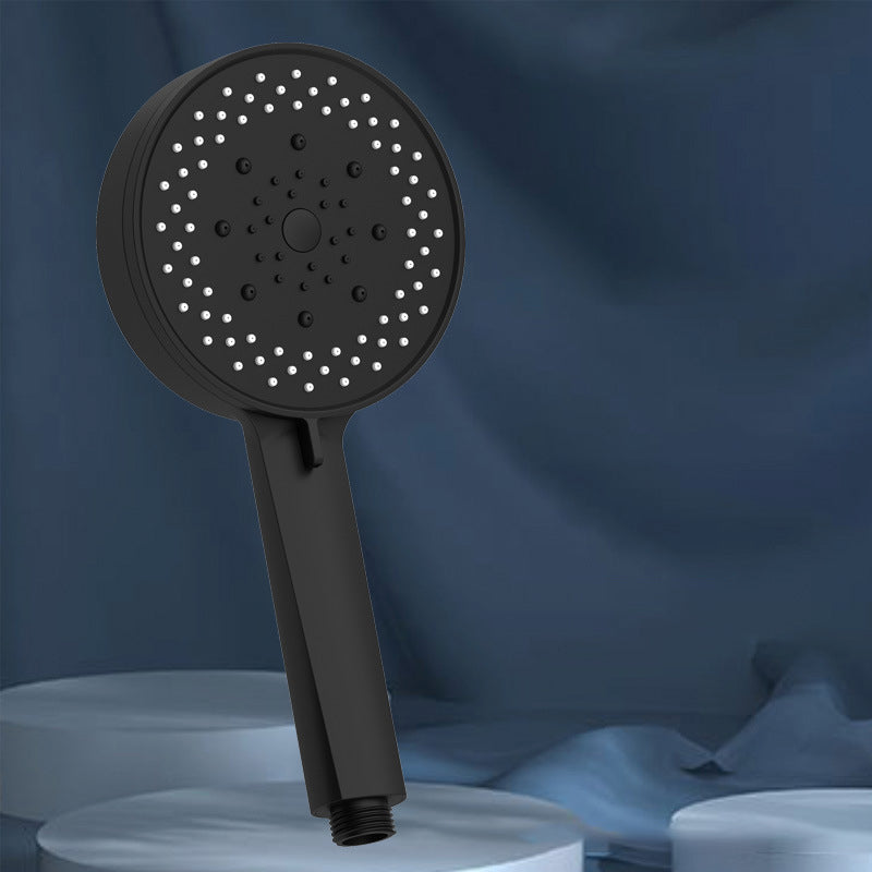 Plastic Hand Shower Round Handheld Shower Head with Adjustable Spray Pattern