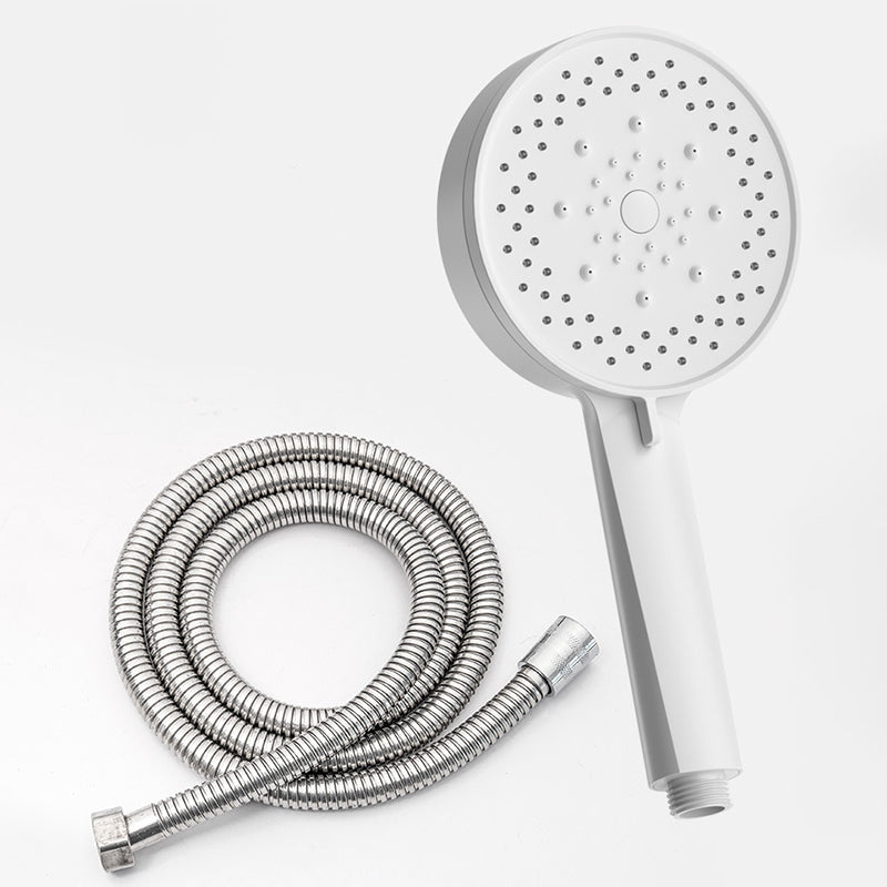 Plastic Hand Shower Round Handheld Shower Head with Adjustable Spray Pattern