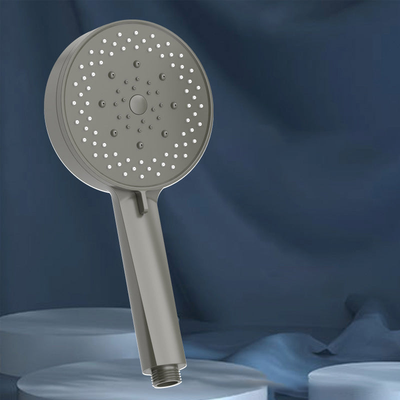 Plastic Hand Shower Round Handheld Shower Head with Adjustable Spray Pattern