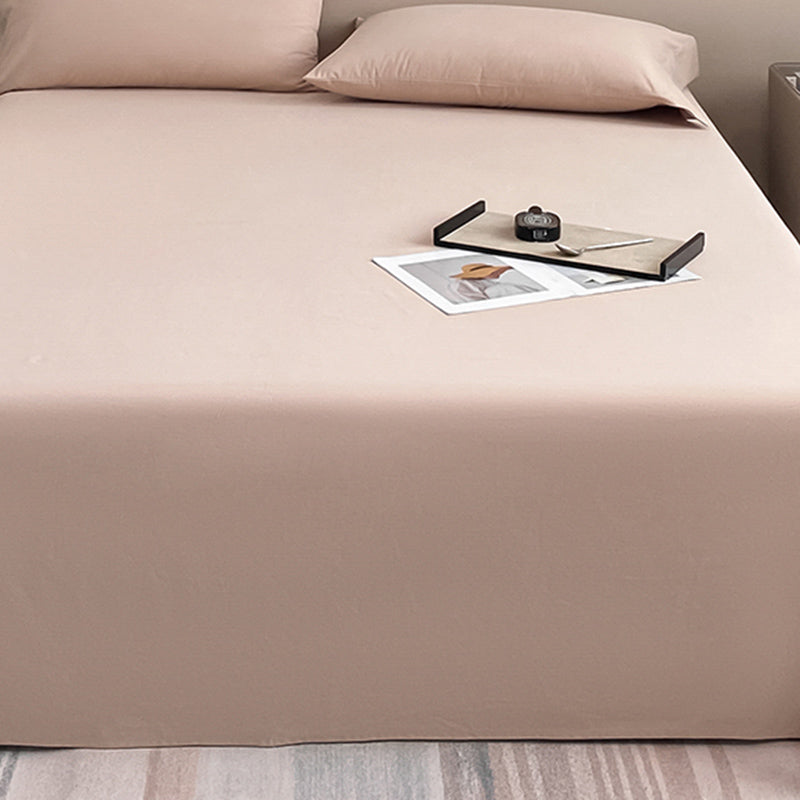 Modern Bed Sheet Solid Color Breathable Skin-friendly Bed Sheet Set