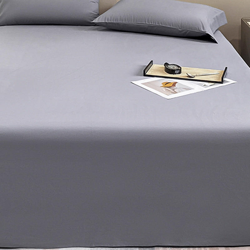 Modern Bed Sheet Solid Color Breathable Skin-friendly Bed Sheet Set