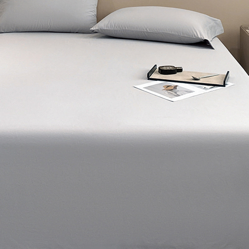 Modern Bed Sheet Solid Color Breathable Skin-friendly Bed Sheet Set