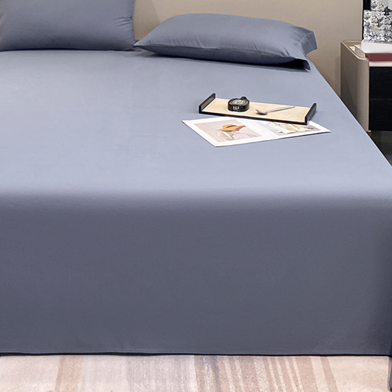 Modern Bed Sheet Solid Color Breathable Skin-friendly Bed Sheet Set