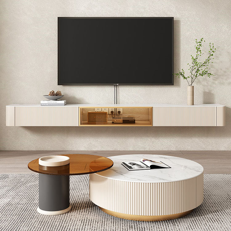 Contemporary Media Console Floating TV Media Stand for Living Room