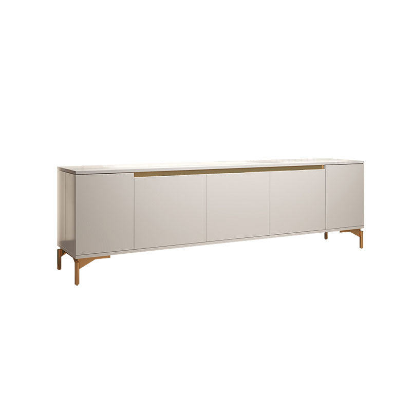 Contemporary TV Media Stand Stone TV Media Console for Living Room