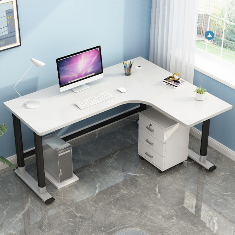 Contemporary White Office Desk Wooden Writing Desk for Office