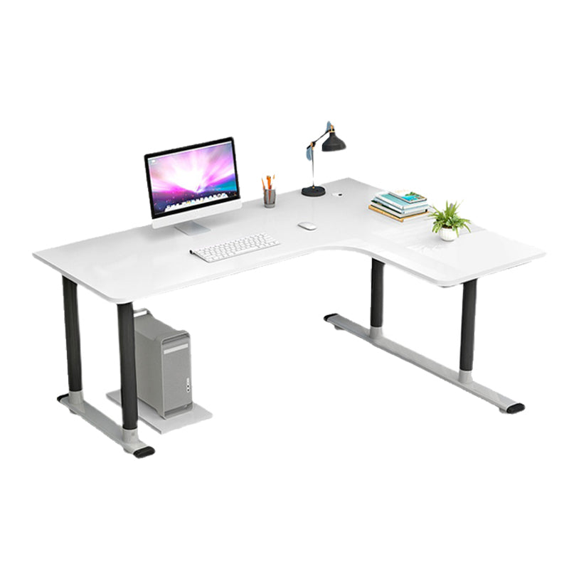 Contemporary White Office Desk Wooden Writing Desk for Office