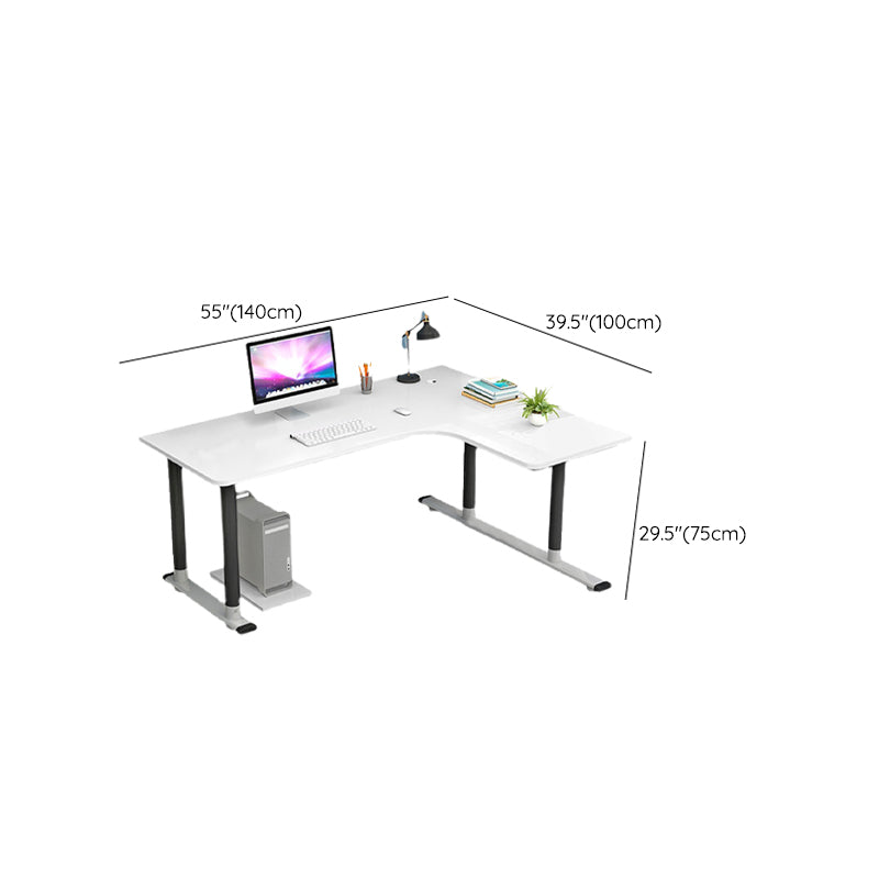 Contemporary White Office Desk Wooden Writing Desk for Office