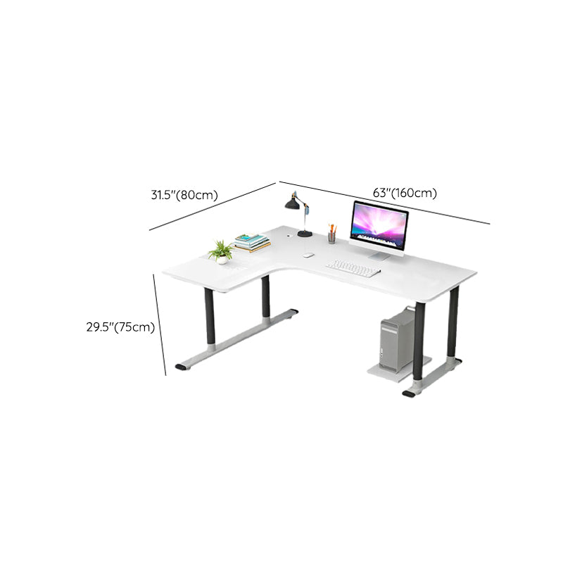 Contemporary White Office Desk Wooden Writing Desk for Office