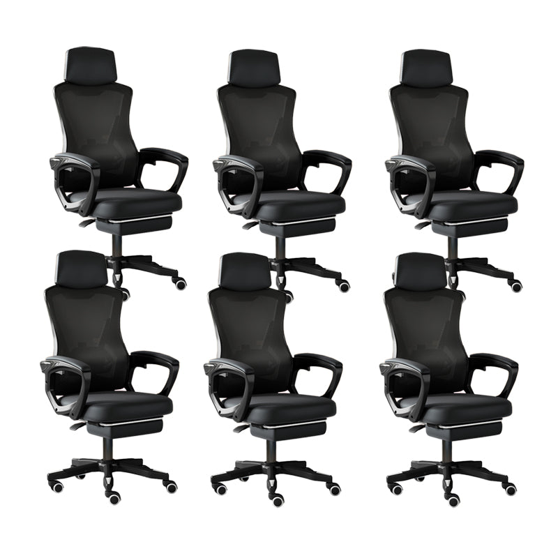 Modern Slide Office Chair Adjustable Seat Height Chair with Breathable Back