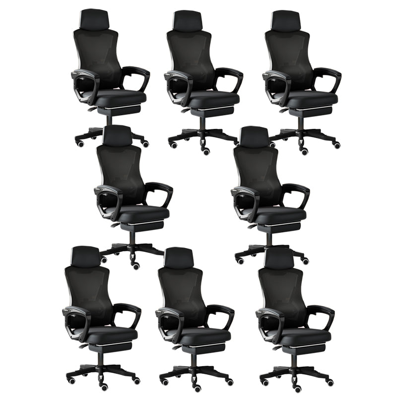 Modern Slide Office Chair Adjustable Seat Height Chair with Breathable Back