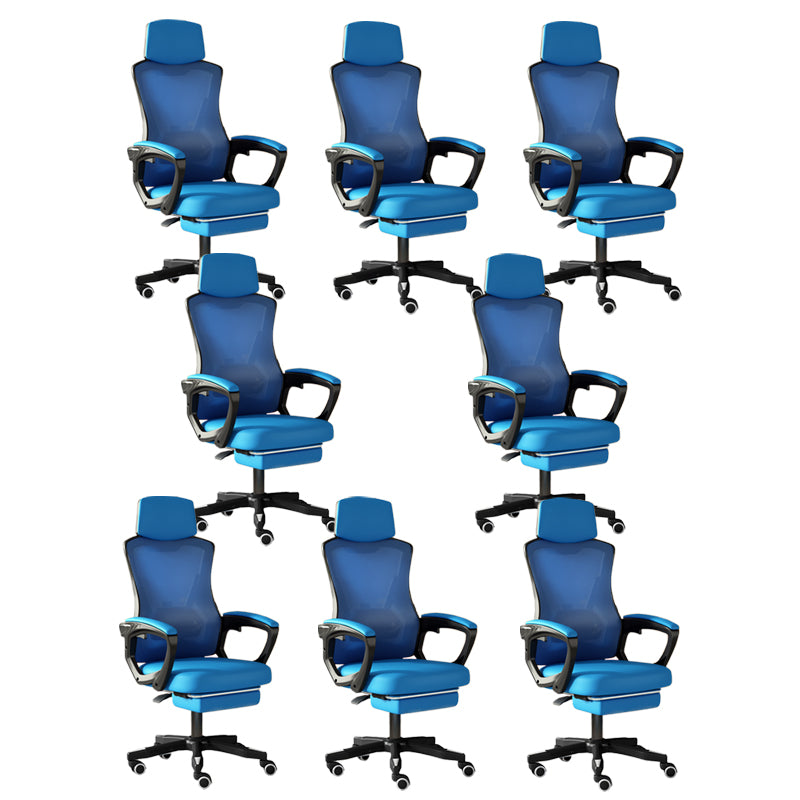 Modern Slide Office Chair Adjustable Seat Height Chair with Breathable Back