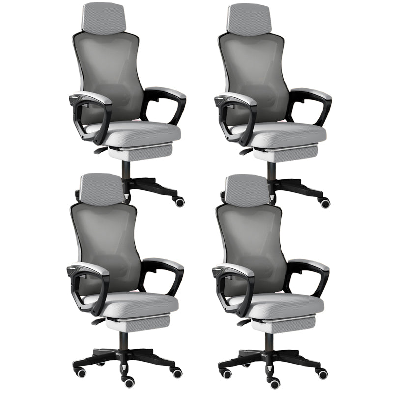 Modern Slide Office Chair Adjustable Seat Height Chair with Breathable Back