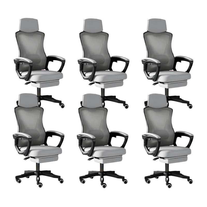 Modern Slide Office Chair Adjustable Seat Height Chair with Breathable Back