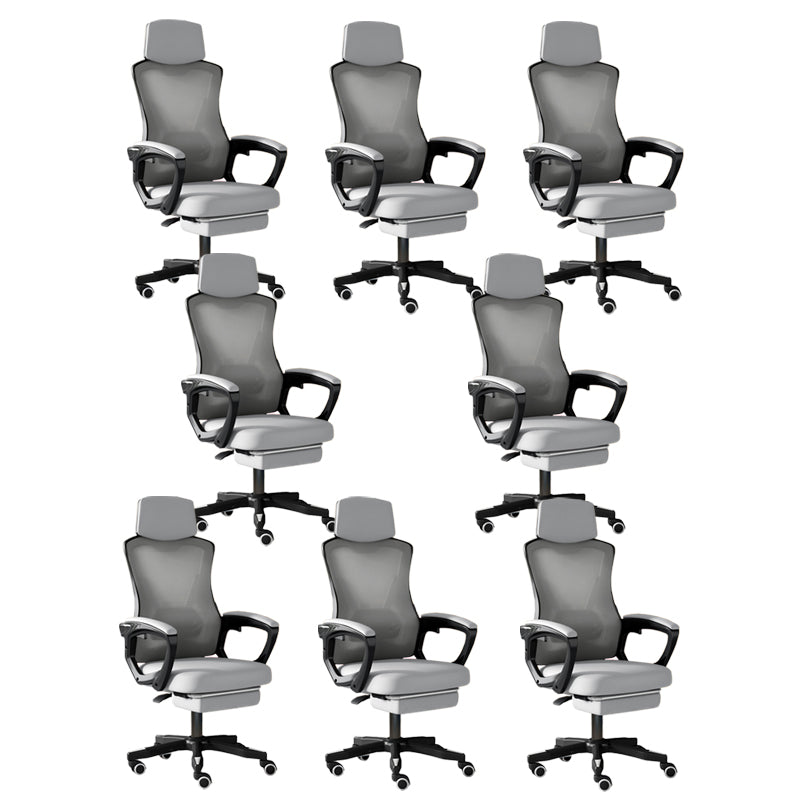 Modern Slide Office Chair Adjustable Seat Height Chair with Breathable Back