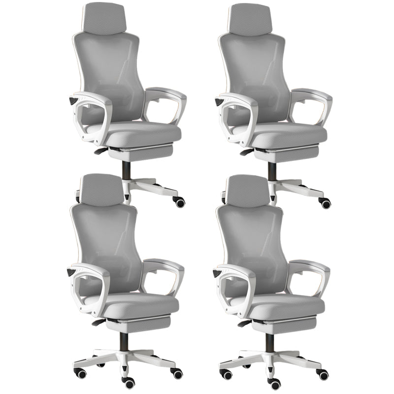 Modern Slide Office Chair Adjustable Seat Height Chair with Breathable Back