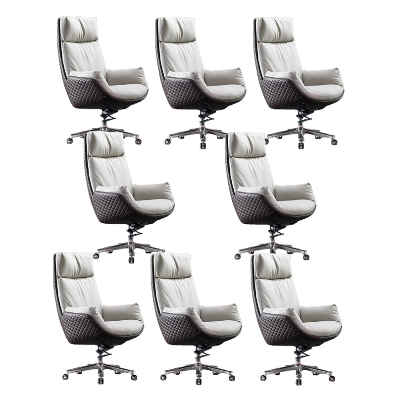 Modern Slide Office Chair Armless Adjustable Seat Height Desk Chair with Wheels