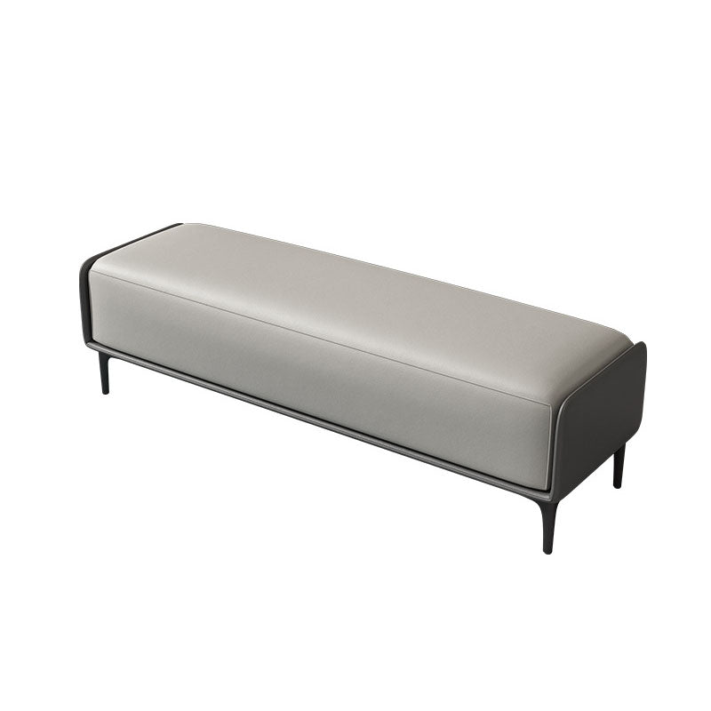 Modern Cushioned Seating Bench Rectangle Entryway and Bedroom Bench , 16" W