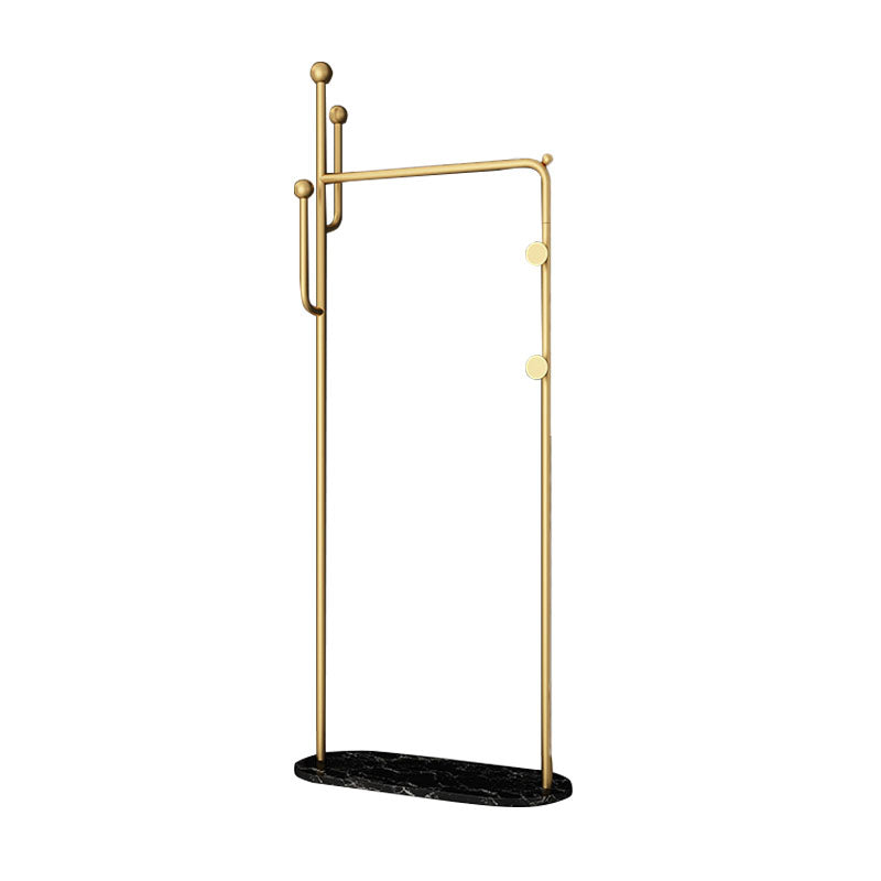 Free Standing Hall Stand Glam Style Metal Hall Stand with Hook