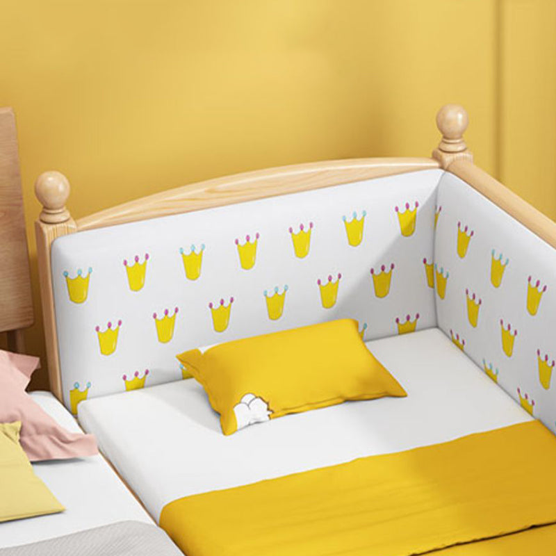 Modern Nursery Crib Solid Wood Nursery Crib Bed with Guardrail