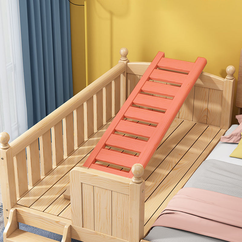 Modern Nursery Crib Solid Wood Nursery Crib Bed with Guardrail