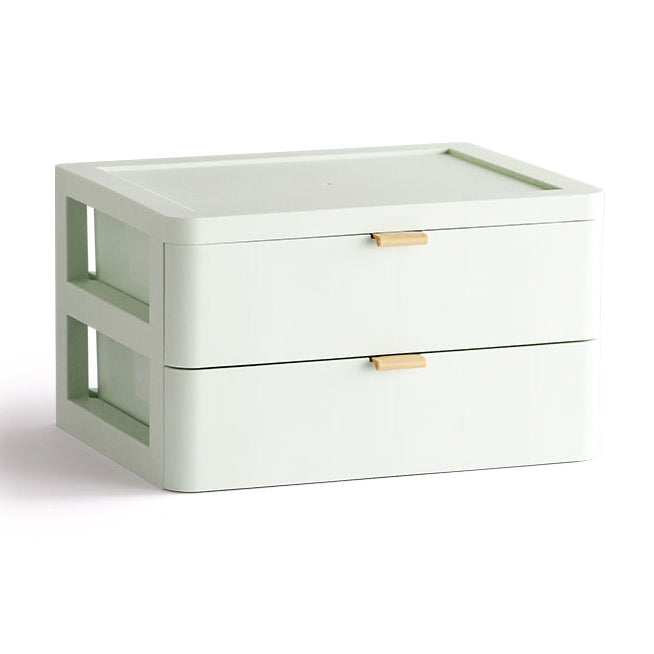 Modern File Cabinet Solid Color Plastic Filing Cabinet for Home Office