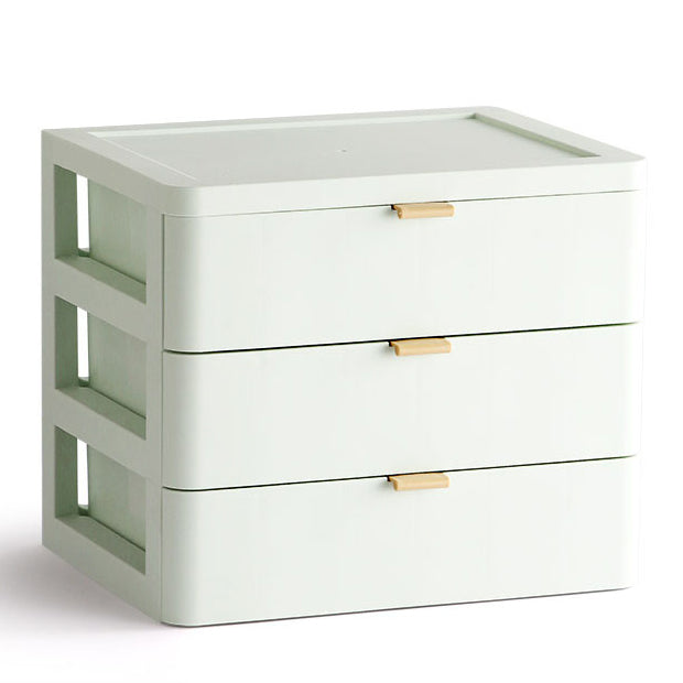 Modern File Cabinet Solid Color Plastic Filing Cabinet for Home Office