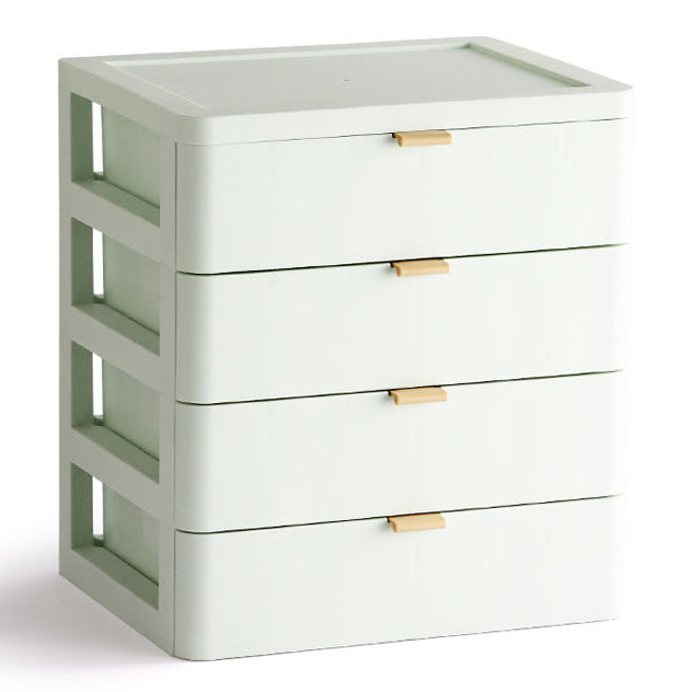 Modern File Cabinet Solid Color Plastic Filing Cabinet for Home Office