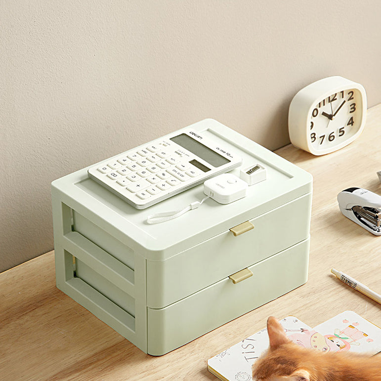 Modern File Cabinet Solid Color Plastic Filing Cabinet for Home Office