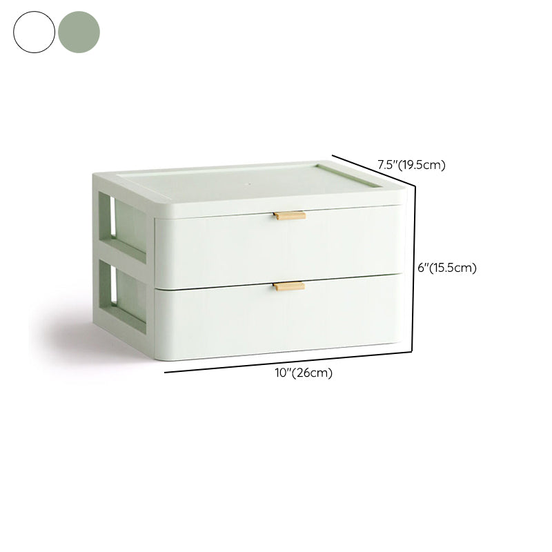 Modern File Cabinet Solid Color Plastic Filing Cabinet for Home Office