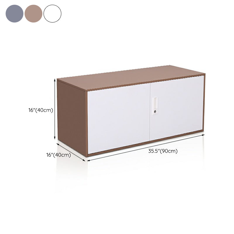 Contemporary File Cabinet Metal Frame Fire-Resistant Key Lock Lateral File Cabinet