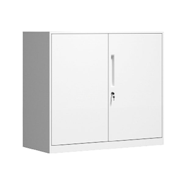 Contemporary File Cabinet Steel Frame Fire-Resistant Key Lock Lateral File Cabinet