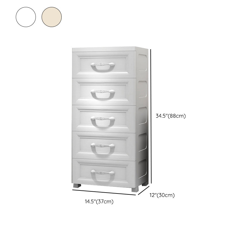 Contemporary Kids Dressers Plastic Vertical Nursery Dresser for Home