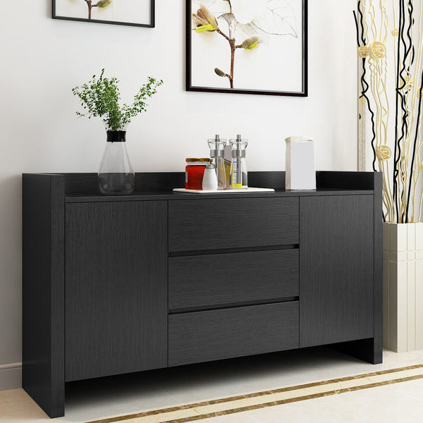 Wood Dining Server Modern Style Side Board with Drawers and Cabinets