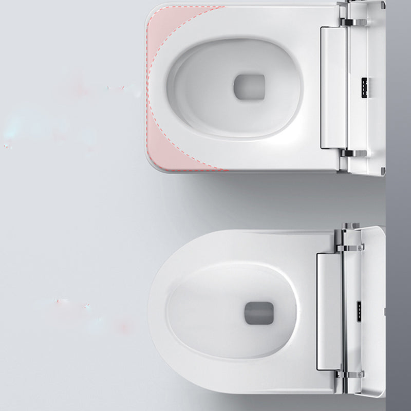 Contemporary Siphon Jet Flush Toilet Floor Mounted Toilet Bowl for Bathroom